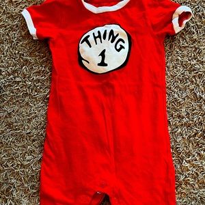 18 month/ universal studios/ Red/ Thing 1 Romper
